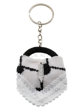 Schlüsselanhänger Kufiya mit Palestine Motiv – Hoor Al Ayn