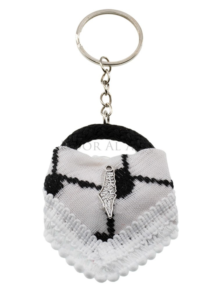 Schlüsselanhänger Kufiya mit Palestine Motiv – Hoor Al Ayn