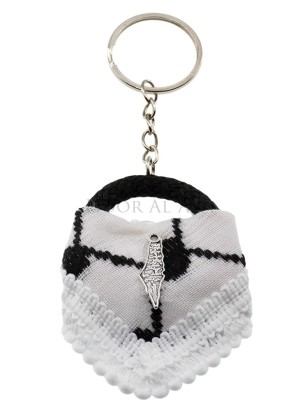 Schlüsselanhänger Kufiya mit Palestine Motiv – Hoor Al Ayn