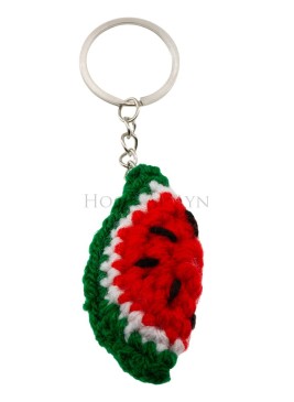 Gehäkelter Wassermelonen Schlüsselanhänger – Hoor Al Ayn