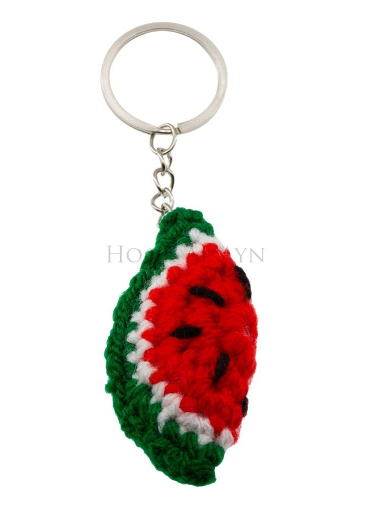 Gehäkelter Wassermelonen Schlüsselanhänger – Hoor Al Ayn
