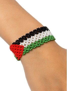 Palestine Perlenarmband – dehnbar | Hoor Al Ayn