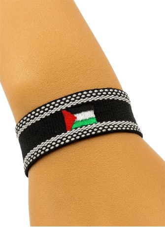 Stoffarmband mit Palestine-Fahne – Elastisch & bequem | Hoor Al Ayn