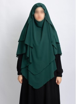 Khimar aus Chiffon – Zweilagig & Bedeckend