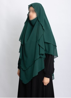 Khimar aus Chiffon – Zweilagig & Bedeckend