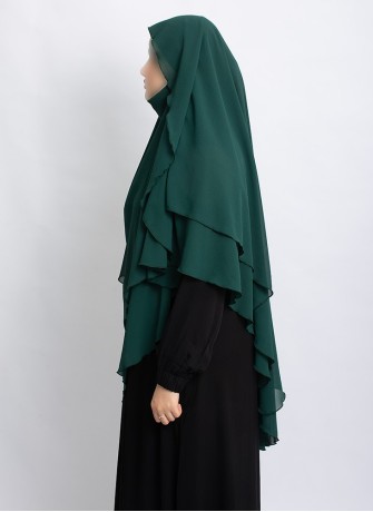 Khimar aus Chiffon – Zweilagig & Bedeckend