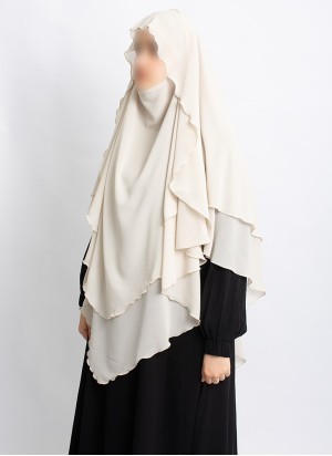 Khimar aus Chiffon – Zweilagig & Bedeckend