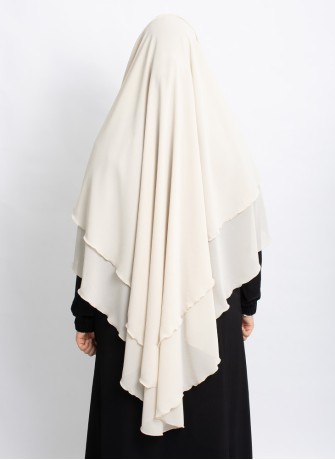 Khimar aus Chiffon – Zweilagig & Bedeckend