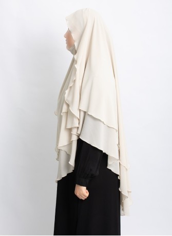 Khimar aus Chiffon – Zweilagig & Bedeckend