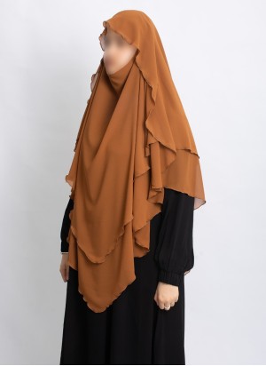 Khimar aus Chiffon – Zweilagig & Bedeckend