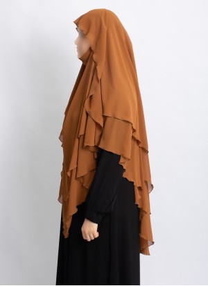 Khimar aus Chiffon – Zweilagig & Bedeckend