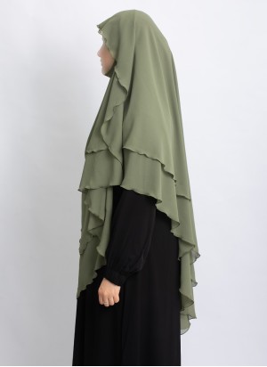 Khimar aus Chiffon – Zweilagig & Bedeckend