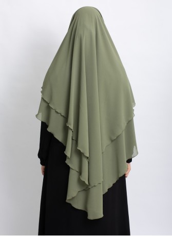 Khimar aus Chiffon – Zweilagig & Bedeckend