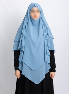 Khimar aus Chiffon – Zweilagig & Bedeckend