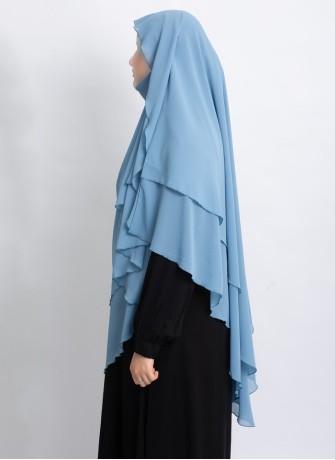 Khimar aus Chiffon – Zweilagig & Bedeckend