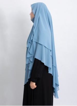 Khimar aus Chiffon – Zweilagig & Bedeckend