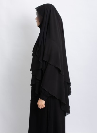 Khimar aus Chiffon – Zweilagig & Bedeckend