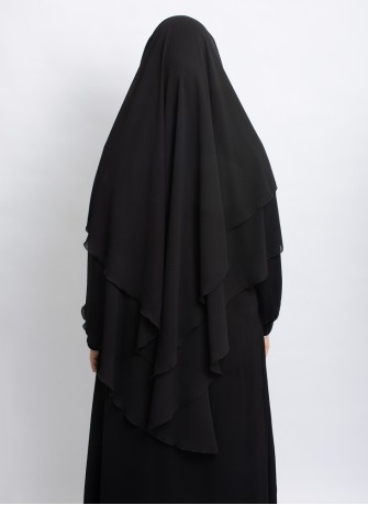 Khimar aus Chiffon – Zweilagig & Bedeckend