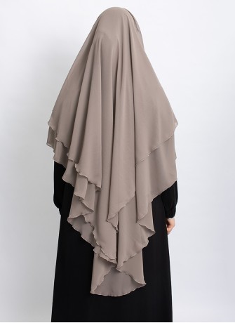 Khimar aus Chiffon – Zweilagig & Bedeckend