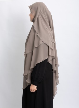 Khimar aus Chiffon – Zweilagig & Bedeckend