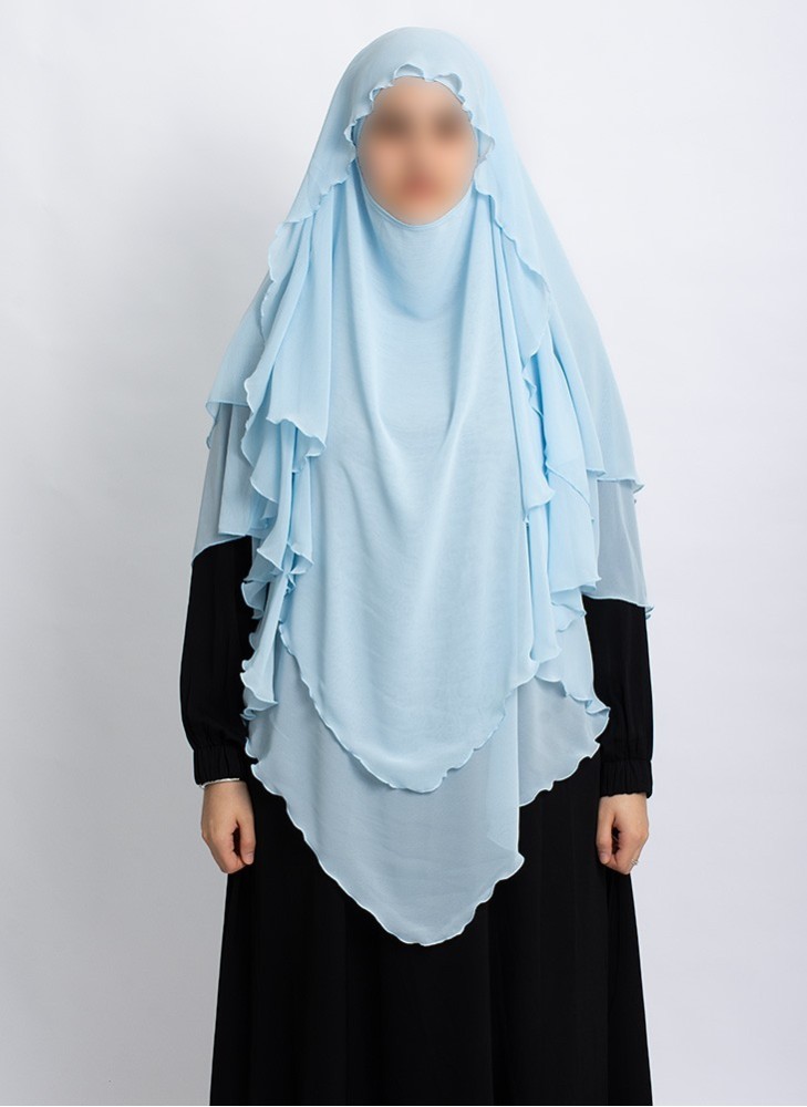 Khimar aus Chiffon – Zweilagig & Bedeckend