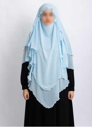 Khimar aus Chiffon – Zweilagig & Bedeckend