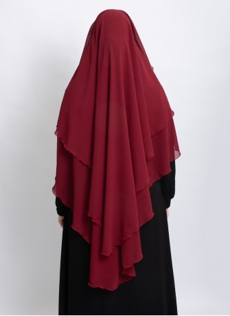 Khimar aus Chiffon – Zweilagig & Bedeckend