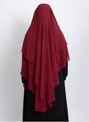 Khimar aus Chiffon – Zweilagig & Bedeckend