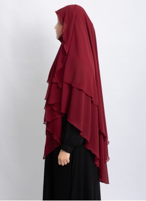 Khimar aus Chiffon – Zweilagig & Bedeckend