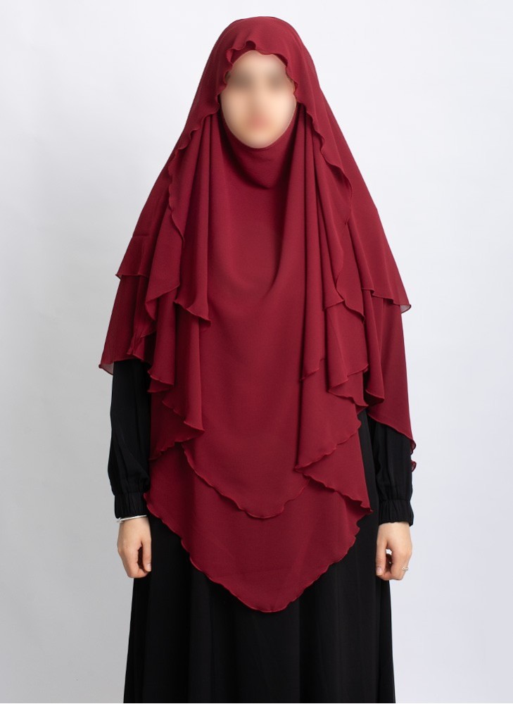 Khimar aus Chiffon – Zweilagig & Bedeckend