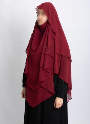 Khimar aus Chiffon – Zweilagig & Bedeckend