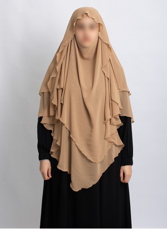 Khimar aus Chiffon – Zweilagig & Bedeckend