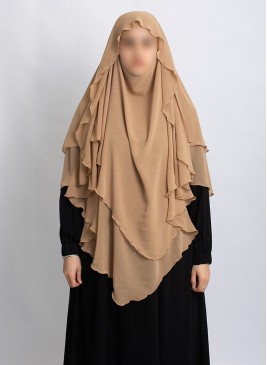 Khimar aus Chiffon – Zweilagig & Bedeckend