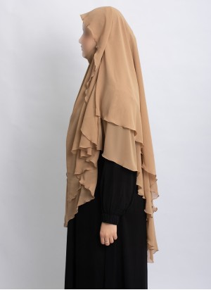 Khimar aus Chiffon – Zweilagig & Bedeckend