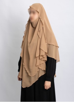 Khimar aus Chiffon – Zweilagig & Bedeckend