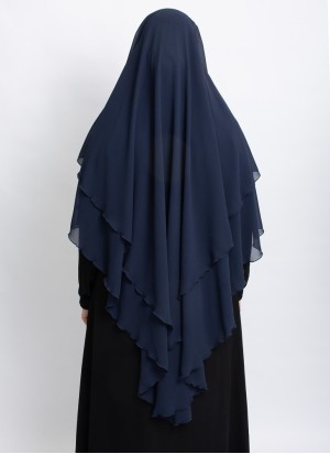 Khimar aus Chiffon – Zweilagig & Bedeckend