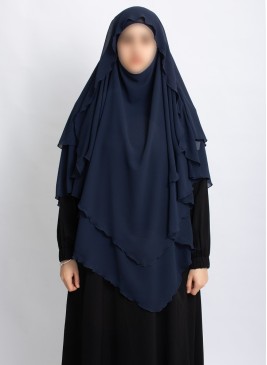 Khimar aus Chiffon – Zweilagig & Bedeckend