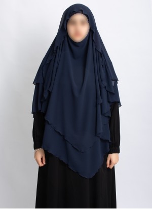 Khimar aus Chiffon – Zweilagig & Bedeckend