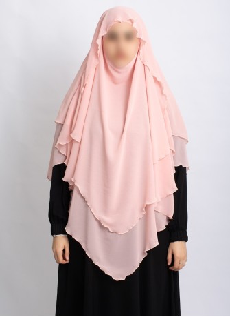 Khimar aus Chiffon – Zweilagig & Bedeckend