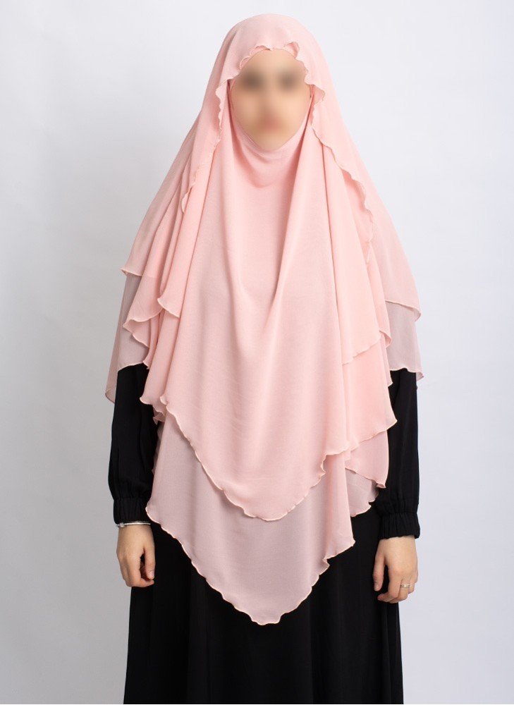 Khimar aus Chiffon – Zweilagig & Bedeckend