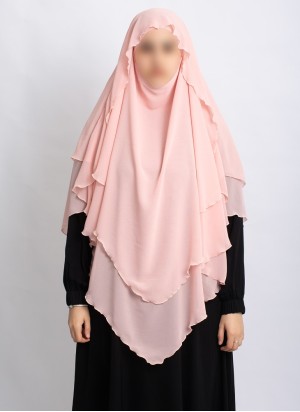 Khimar aus Chiffon – Zweilagig & Bedeckend