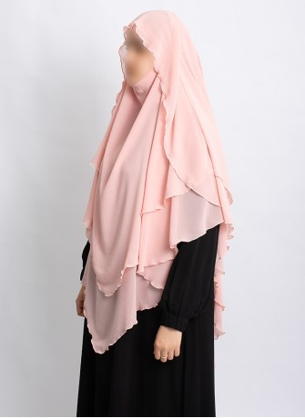 Khimar aus Chiffon – Zweilagig & Bedeckend