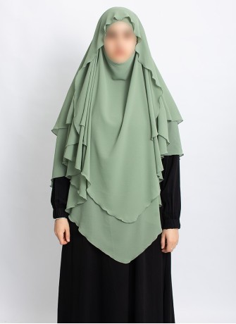 Khimar aus Chiffon – Zweilagig & Bedeckend