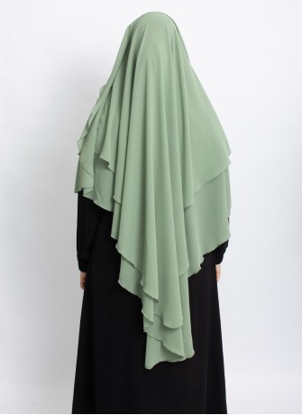 Khimar aus Chiffon – Zweilagig & Bedeckend