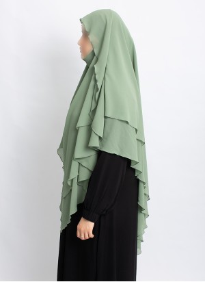 Khimar aus Chiffon – Zweilagig & Bedeckend