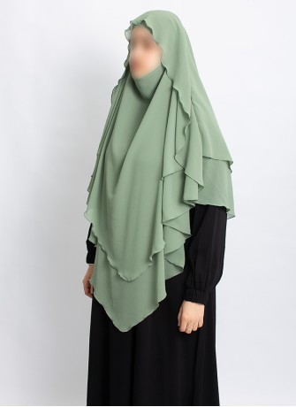Khimar aus Chiffon – Zweilagig & Bedeckend