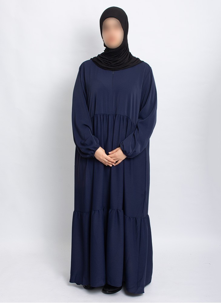 Abaya Hoor Classic – Elegante Abaya in Dunkelblau | Hoor Al Ayn
