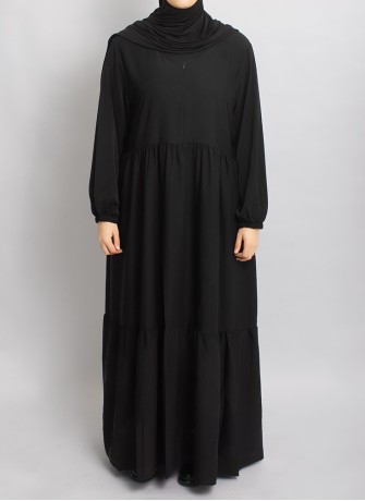 Abaya Hoor Classic – Elegante Abaya in Schwarz | Hoor Al Ayn