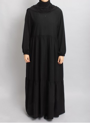 Abaya Hoor Classic – Elegante Abaya in Schwarz | Hoor Al Ayn