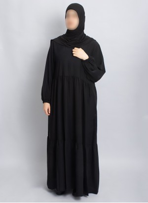 Abaya Hoor Classic – Elegante Abaya in Schwarz | Hoor Al Ayn